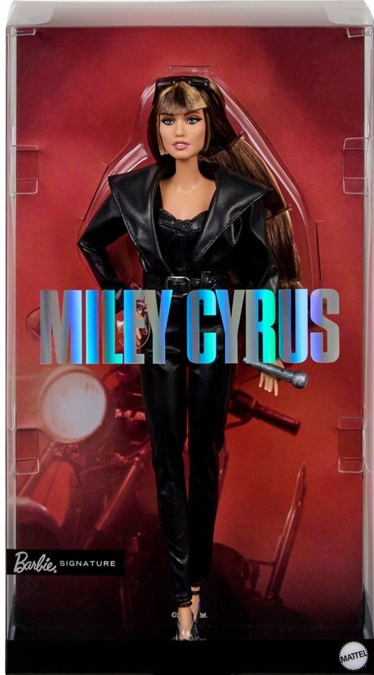 Barbie Signature Miley Cyrus Collectible Doll in Faux Leather 2-Piece Outfit NEW